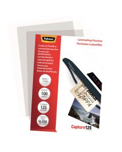 Lamineringslommer 83x113mm 100 x 125 Micron Blank