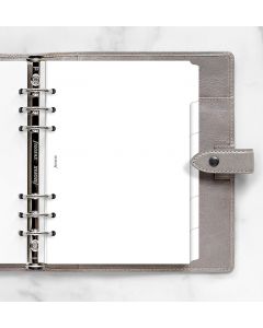 Filofax Register A5 Hvit 6 Faner