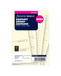 Årspakke Pocket 2025 Uke Per Opslag Svensk/Dansk/Norsk