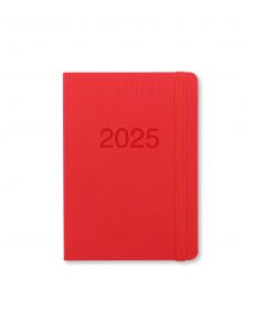 Verona Kalender Mini Pocket 2025 Uke per Oppslag Rød