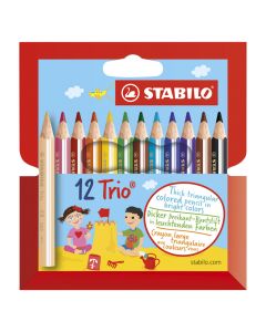 STABILO Trio Thick Kort 12 Pakke