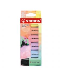 STABILO BOSS Mini Pastell 6 Pakke