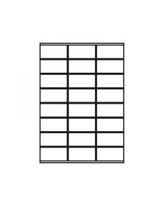 Kopi & Laseretiket 70x36mm 2 Grepkant 25 pAck