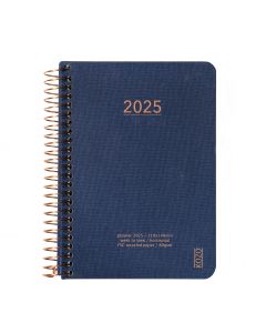 KOZO Kalender 2025 A6 Uke per Oppslag Navy