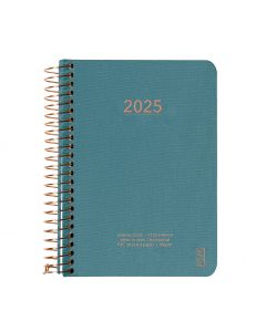 KOZO Kalender 2025 A6 Uke per Oppslag Steel Blue