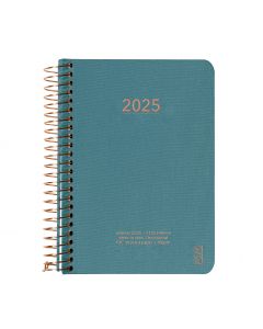 KOZO Kalender 2025 A6 Uke per Oppslag Steel Blue