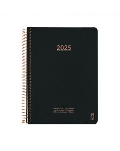 KOZO Kalender 2025 A5 Uke per Oppslag Black