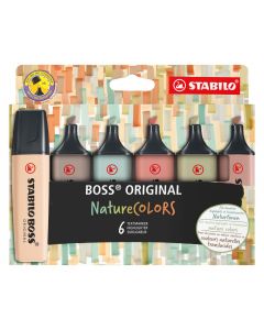 STABILO BOSS ORIGINAL Nature Colors 6 Pakke