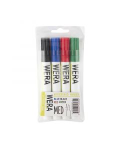 Wera Whiteboardpenn 1-3mm 4 Pakke