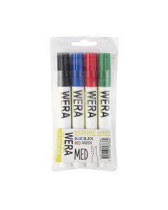 Wera Whiteboardpenn 1-4mm 4 Pakke