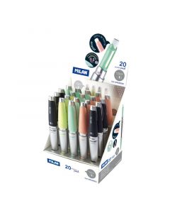 MILAN Silver Trykkblyant 0,5 20 stk Display
