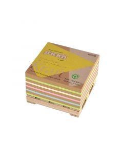 Notiskube 76x76 400 Blad Pall Assorterat Pastell