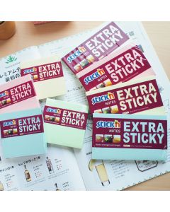 Notisblokke Extra Sticky Multipakke 6 st 76x127 90 Blad Pastell 