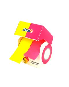Notatrull Extra Sticky FSC 2x25mmx10m Neongul/Rosa