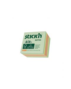Miljø Notisblok 240 ark 51x51mm Assorterad 5 Grønn