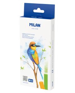 MILAN Art 12 Pakke Myke Pastellfargestifter