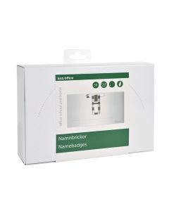 Navneskilt Clip/Nål 91x57mm 50 Pack