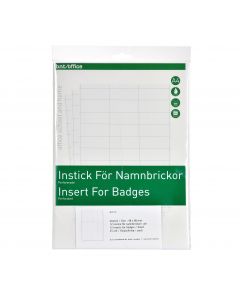 Instick A4 Navneskilt 28x67mm