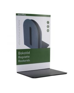 Bokstøtte Metall 20cm Svart