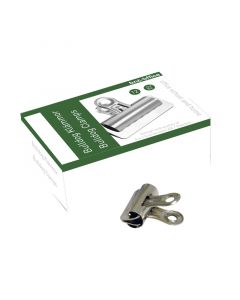 Bulldog Clip 27mm 12 Pakke Sølv