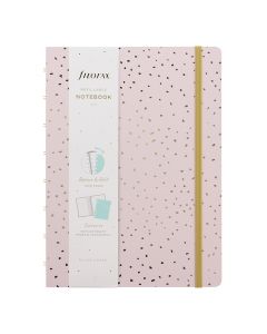 Filofax Notatbok Confetti A5 Linjert Rose Quartz