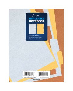 Filofax Registerark til Notatbok Metallic A5 6stk