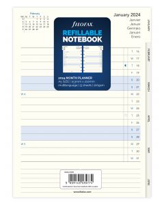 Filofax Månadsplan Notatbok A5 2024