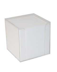 Block Cube Med Holder Hvit