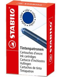 STABILO Refill Fyllepenn 6 Pakk Blå 